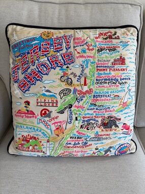 Cat Studio Jersey Shore Accent Pillow - New Jersey
